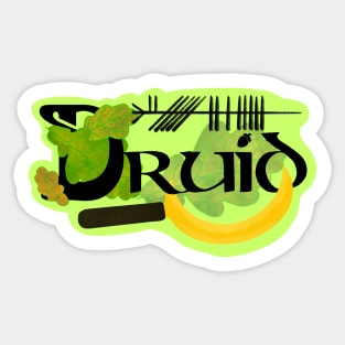 Vegan Druid Sticker